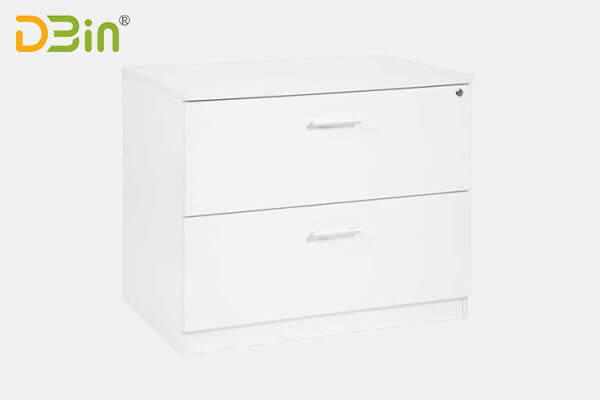 Modern design white steel 2 drawer locking lateral filing cabinet manufacturer
